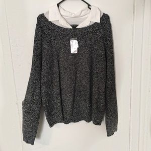 Black/White sweater top